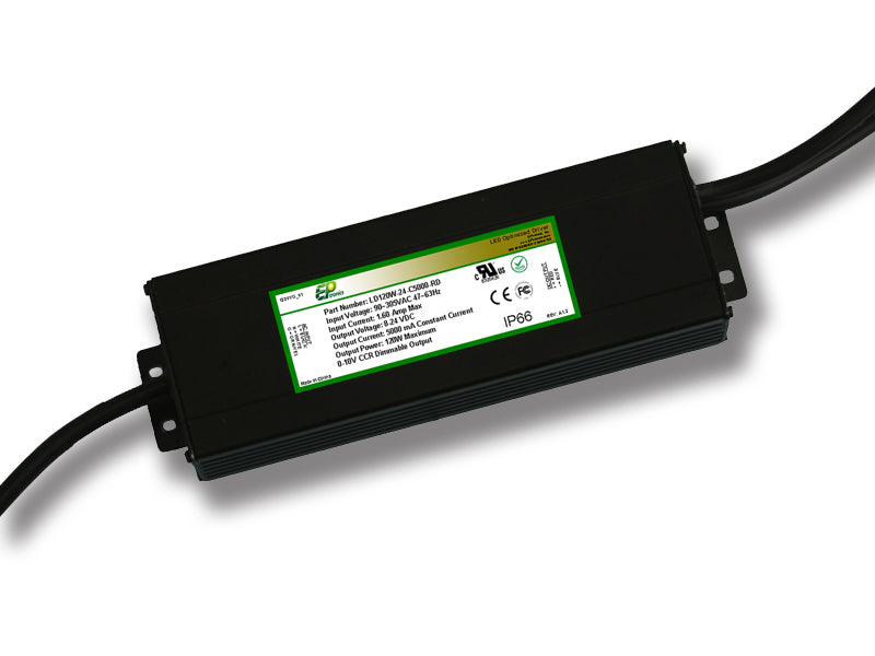LD Series 120 Watt AC/DC LED Driver (Constant Voltage, UL Recognized) - LiteControls