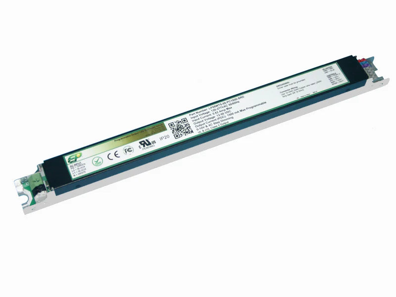 LP50WT5 Series 50 Watt Programmable LED Driver with 12VDC Auxiliary, T5 Metal Case