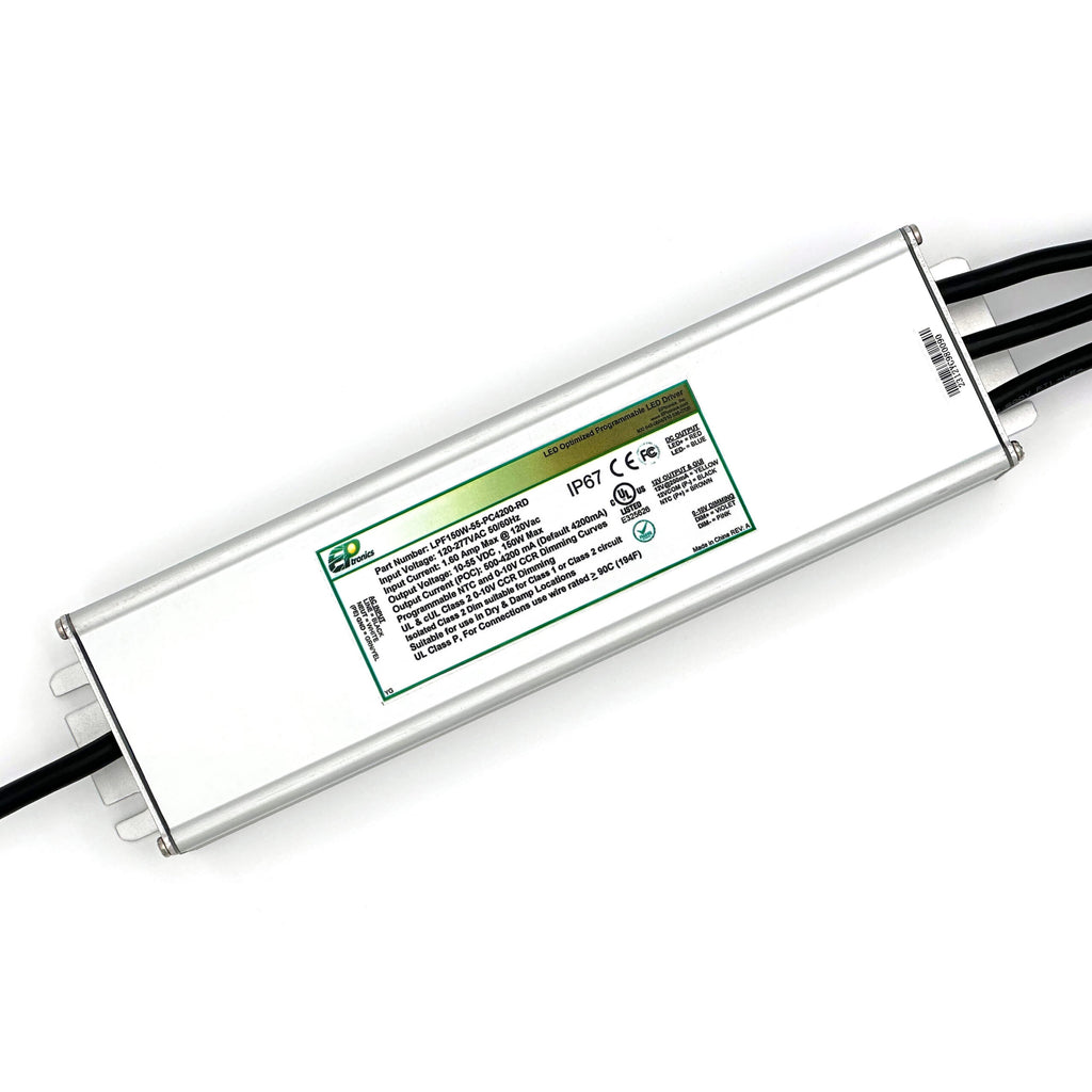 LPF150W Series 150 Watt Programmable LED Drivers with 12VDC Auxiliary