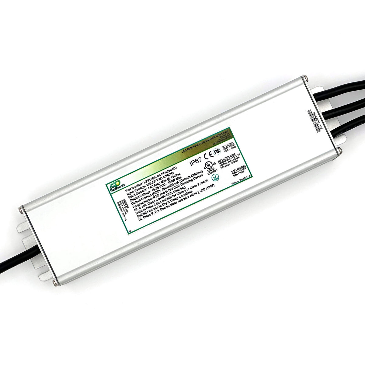 LPF150W Series 150 Watt Programmable LED Drivers with 12VDC Auxiliary ...