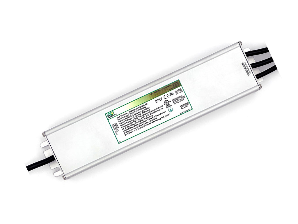 LPF240W Series 240 Watt Programmable LED Drivers with 12VDC Auxiliary