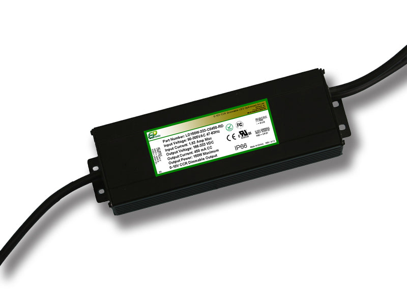 LD Series 150 Watt AC/DC LED Driver (Constant Current, Dimming Options, UL Recognized) - LiteControls